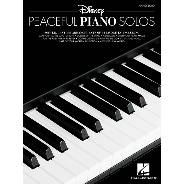 Hal Leonard Disney Peaceful Piano Solos Piano Solo Songbook Music Arts