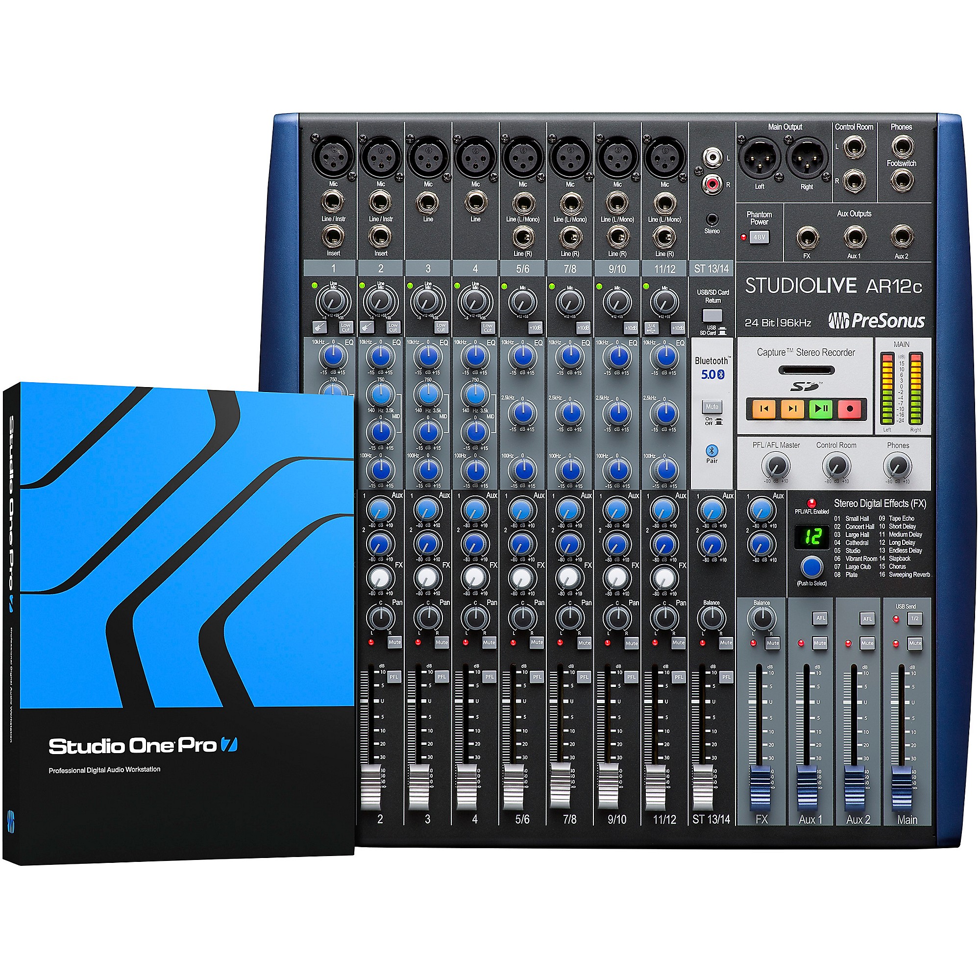 PreSonus STUDIO LIVE AR12C アナログミキサー PreSonus StudioLive AR12c 12-Channel Hybrid Digital/Analog
