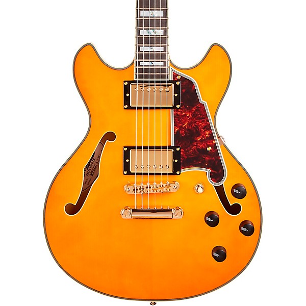 himmelsk tønde klodset D'Angelico Excel Series Mini DC Semi-Hollow Electric Guitar Spruce top USA  Seymour Duncan Humbuckers Stop-bar Tailpiece | Music & Arts