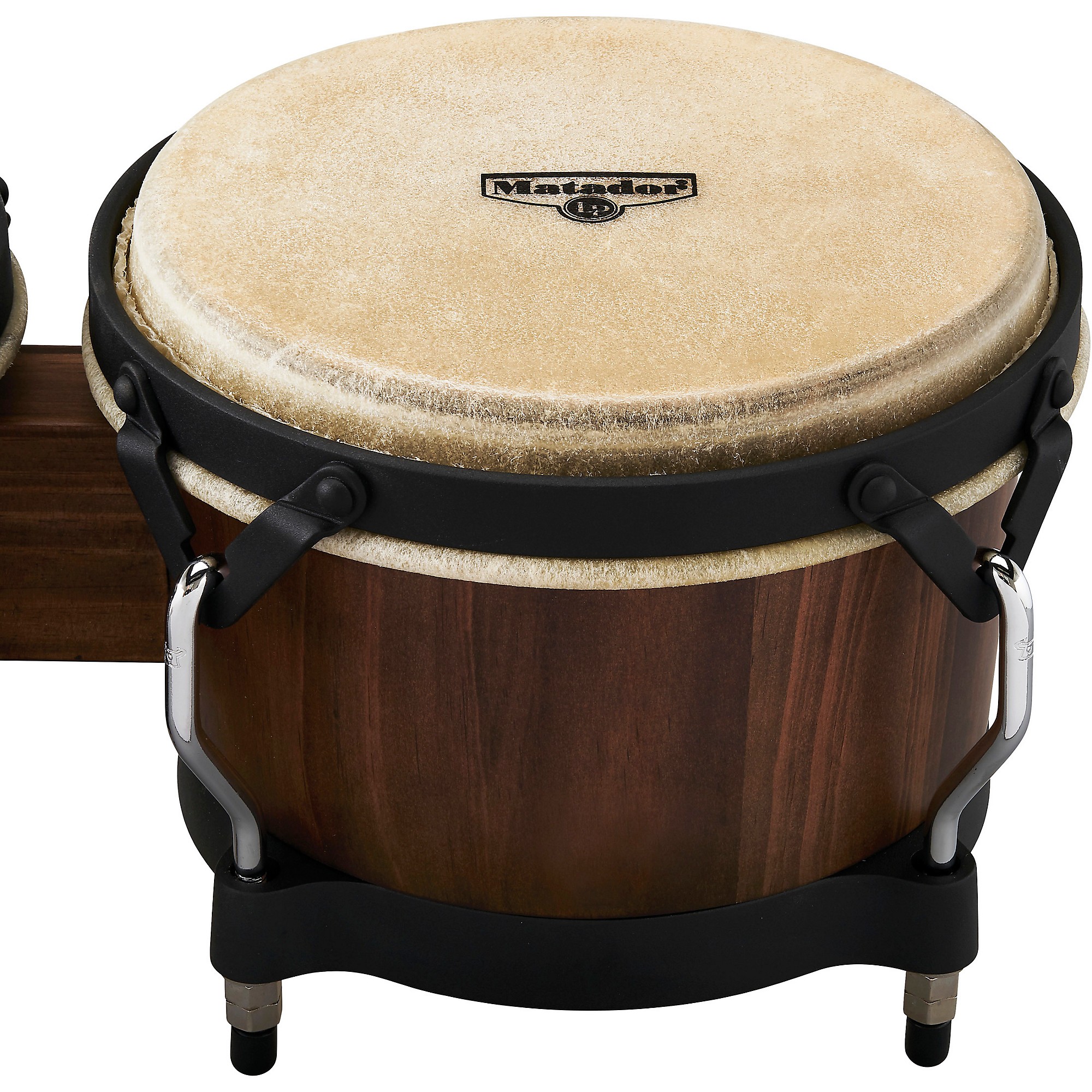 ボンゴ　LP Matador LP Matador Pine Whiskey Barrel Bongos, with Black Hardware