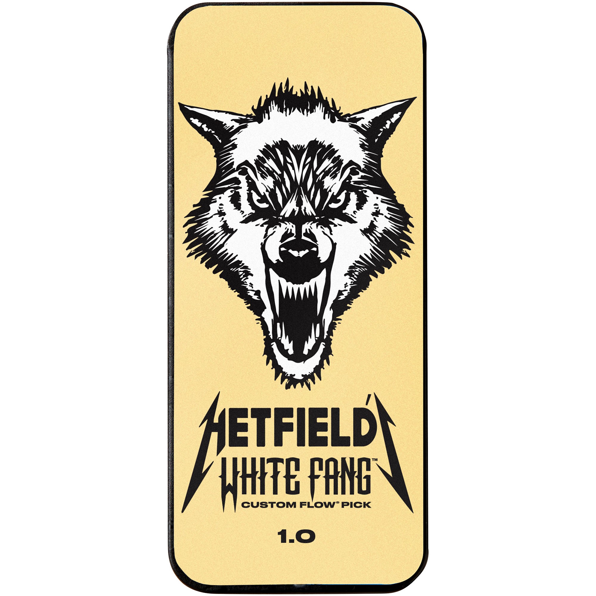 Dunlop James Hetfield Signature White Fang Guitar Picks and Tin