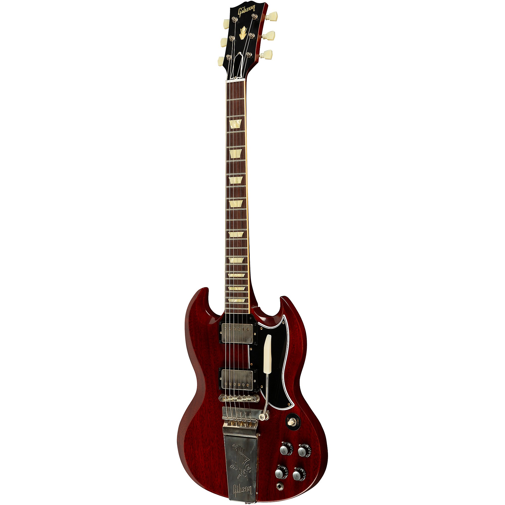 Hard Aged ‘65 SG replica Vibrola-unit Gibson Custom Shop 1964 SG Standard Reissue w/ Maestro