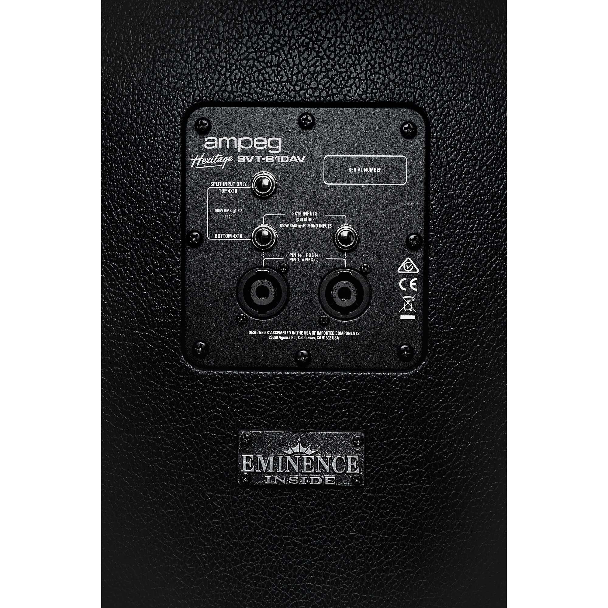 G Ampeg キャビネットSVT-810AV中古美品 Ampeg Heritage SVT-810AV 800W 8x10 Bass Speaker Cabinet | Music & Arts
