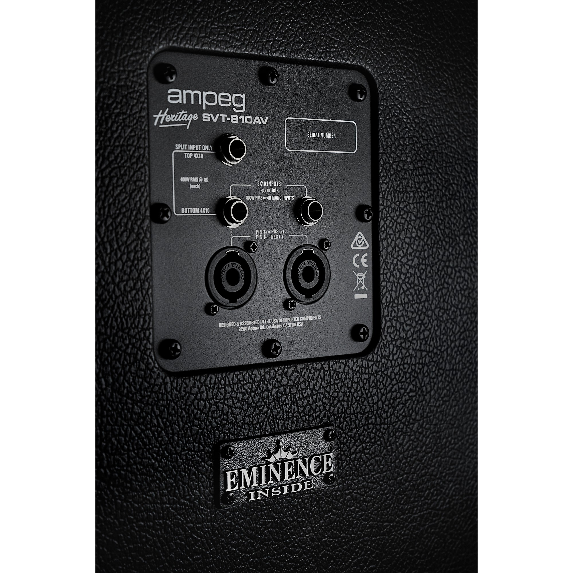 Ampeg Heritage SVT-810AV 800W 8x10 Bass Speaker Cabinet | Music & Arts