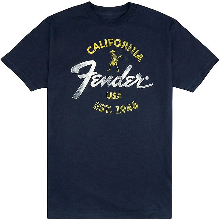 Fender Baja Blue T Shirt Music Arts