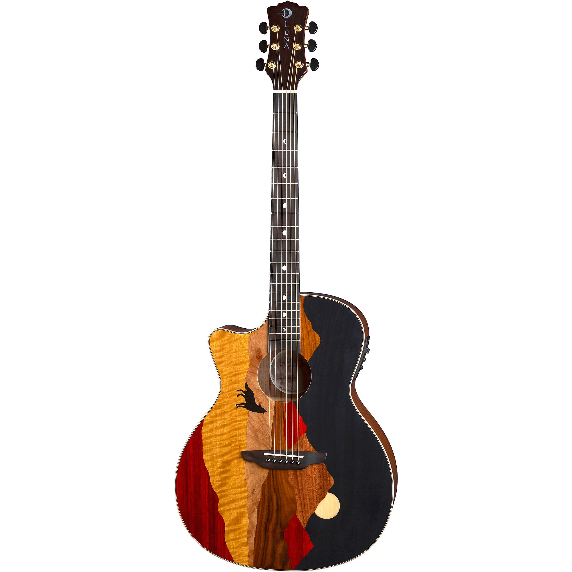 ギター LUNA GUITARS VISTA EAGLE VISTA EAGLE A/E WITH HARDSHELL CASE