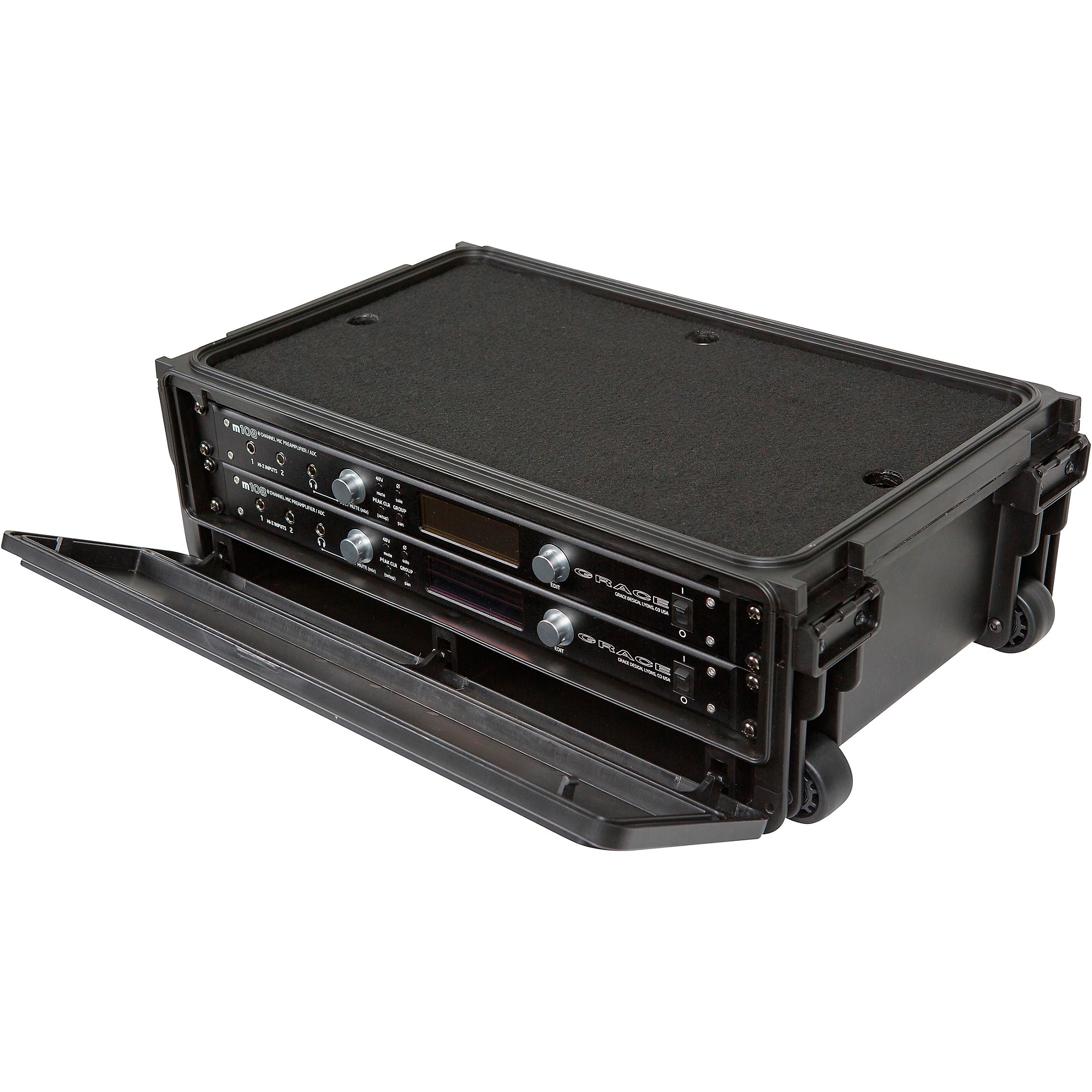 SKB 1SKB-ISF2U Injection Molded 2U Studio Flyer Rack Case | Music