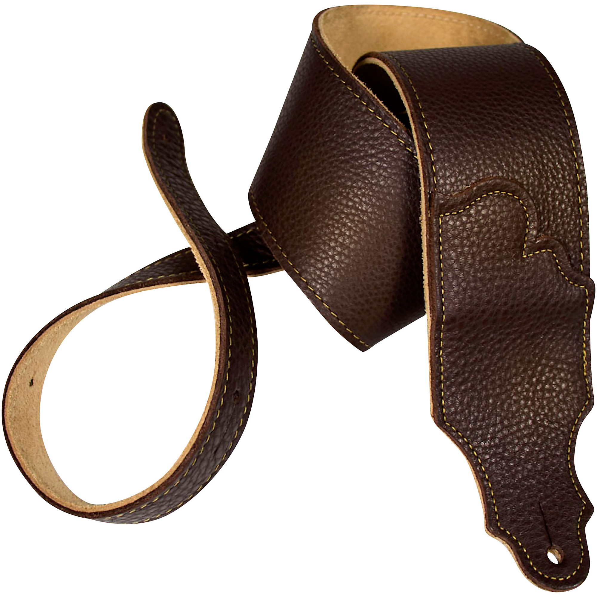 Franklin Straps Original Black Glove Leather Guitar Strap
