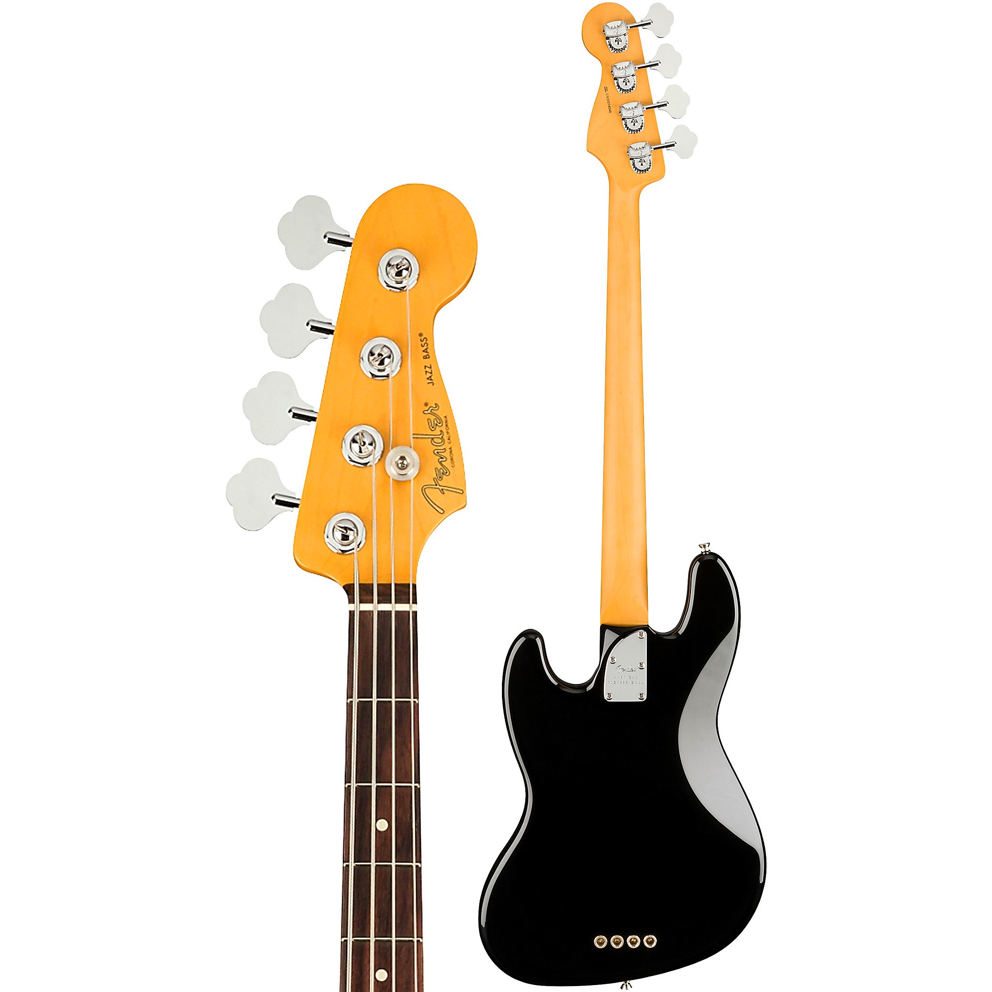 ベース fender AmericanProfessional II Jazz Bass Fender American Pro II Jazz Bass (4 String), Black with Rosewood