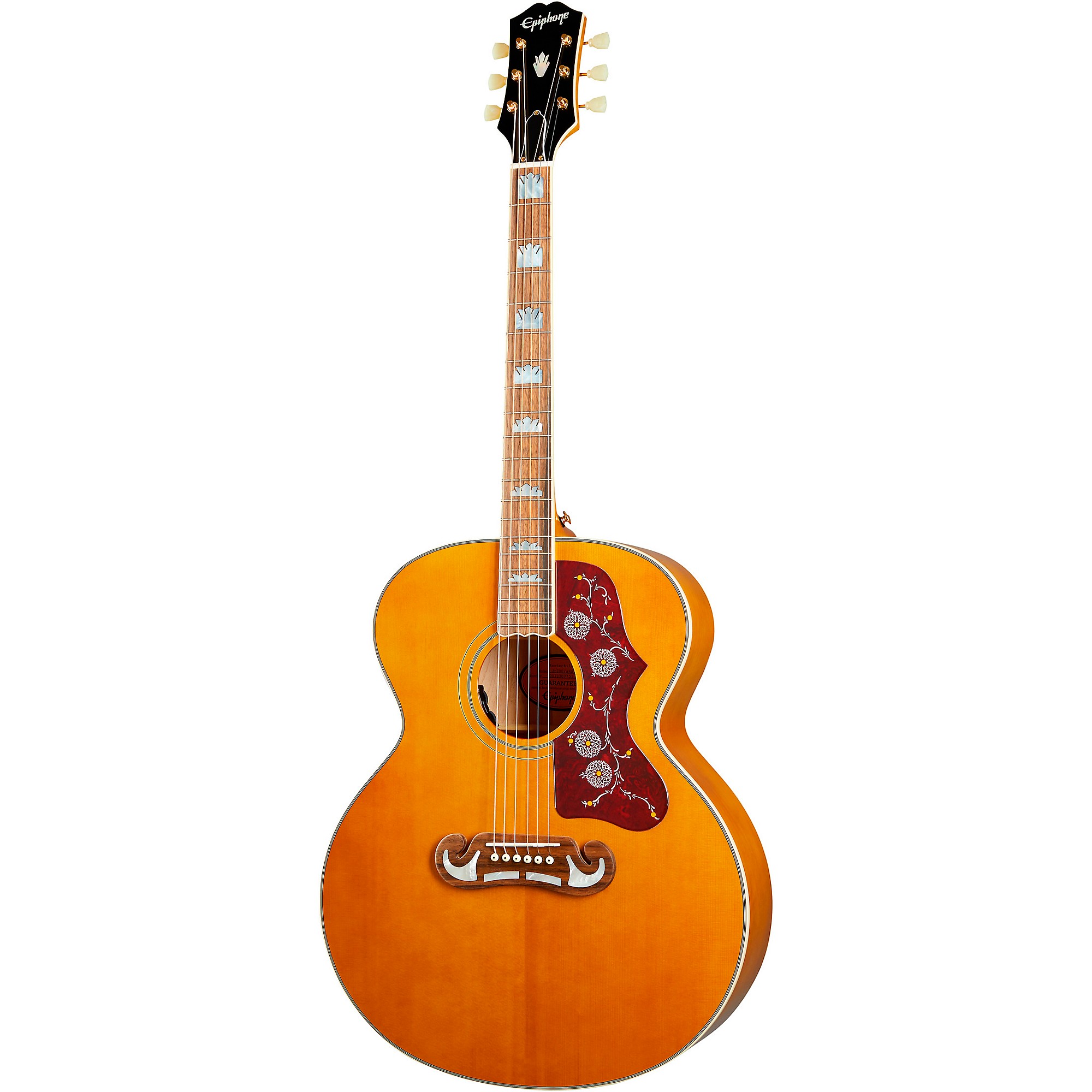 Epiphone Inspired by Gibson J-200 Acoustic-Electric Guitar | Music