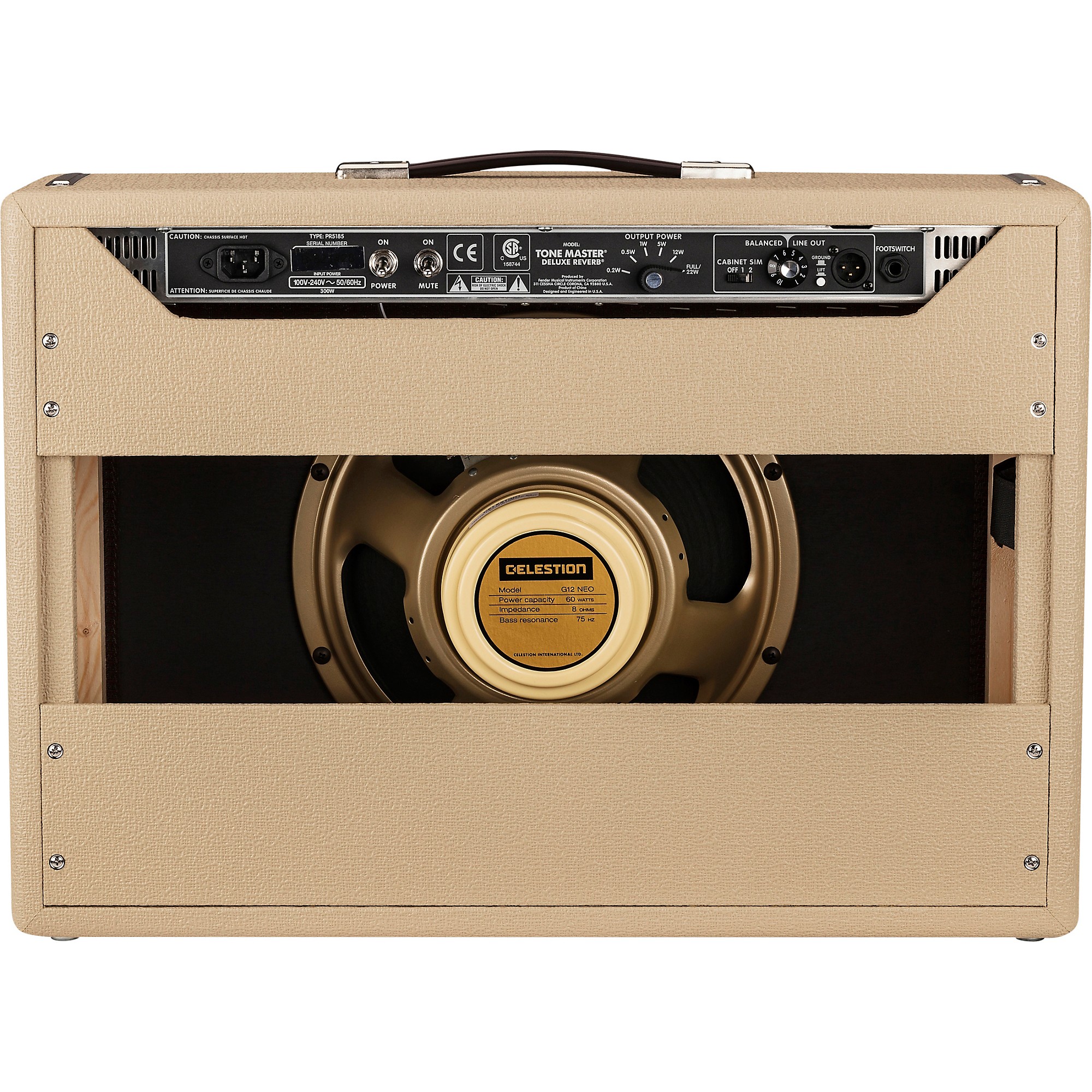 Fender Tone Master Deluxe Reverb 100W 1x12 Celestion NEO Creamback