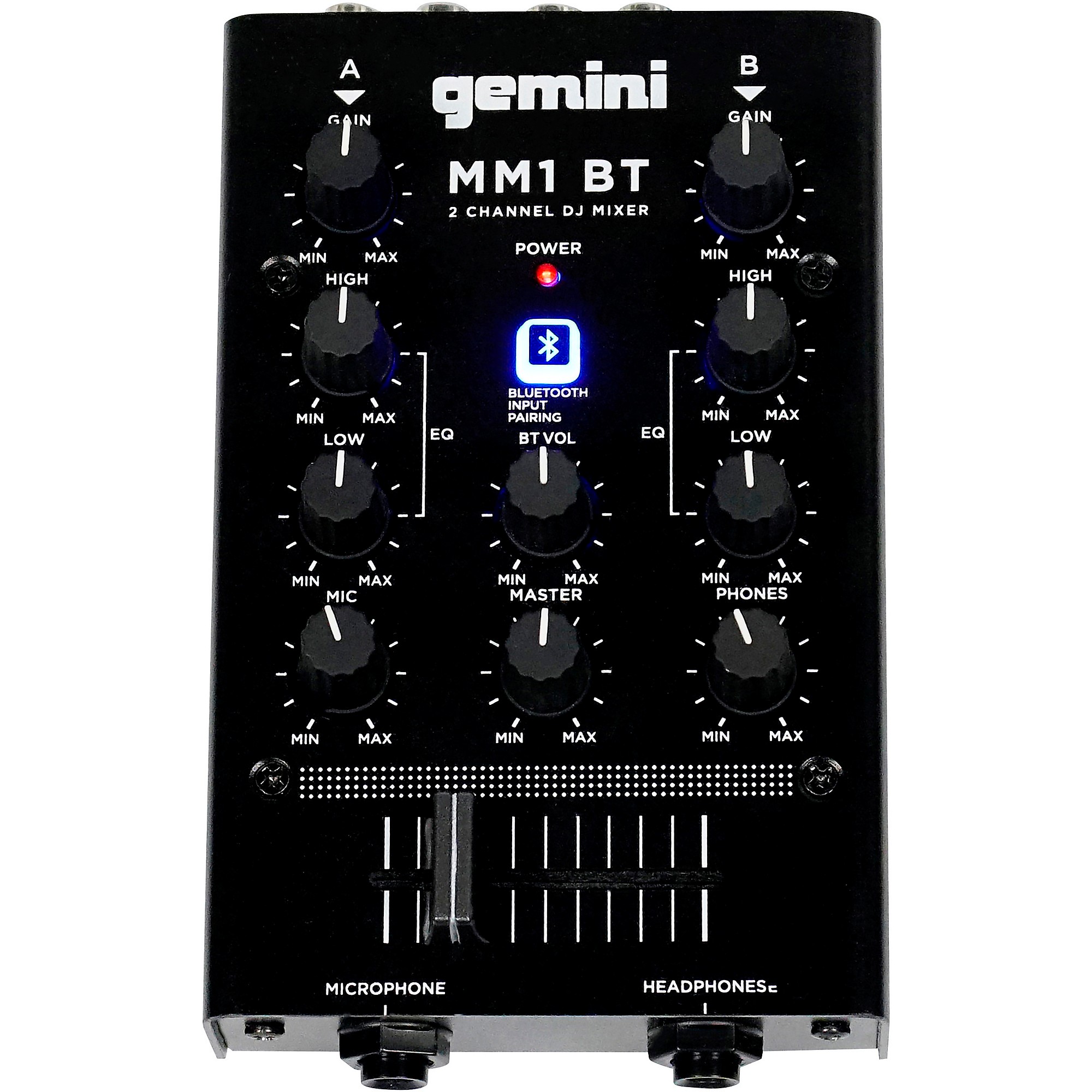 Gemini Gemini MM1BT 2 Channel Mixer with Bluetooth Input | Music 