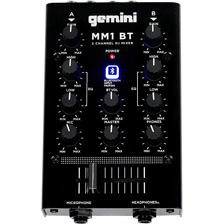 bacon dekorere Meyella Gemini Gemini MM1BT 2 Channel Mixer with Bluetooth Input | Music & Arts