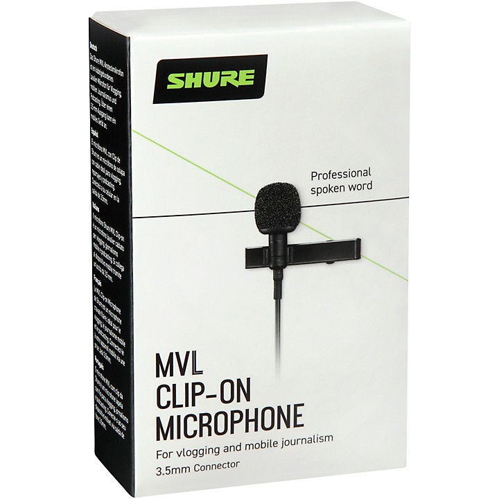 Shure MVL Clip-on Microphone | Music & Arts