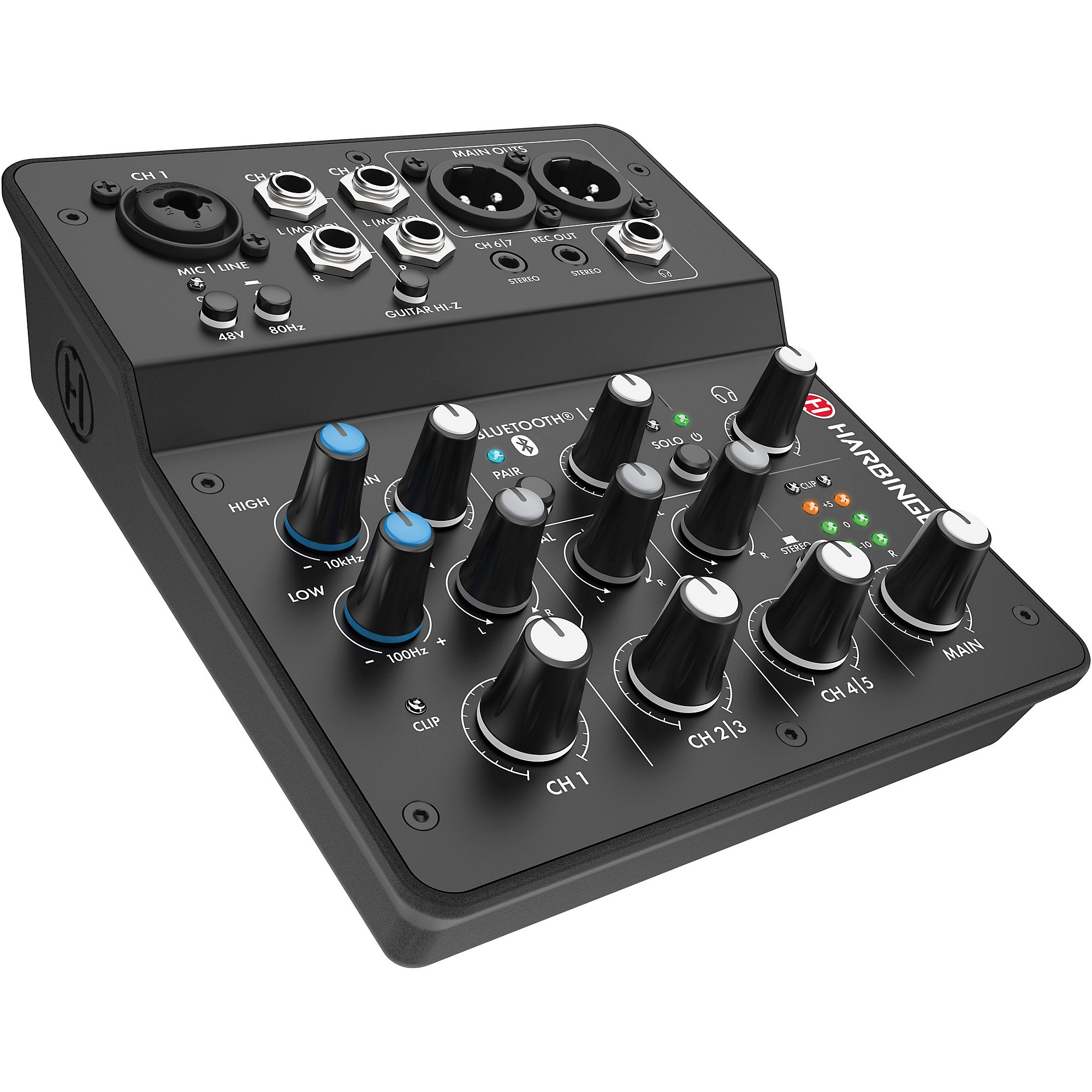 Harbinger LV7 7-Channel Analog Mixer With Bluetooth | Music & Arts