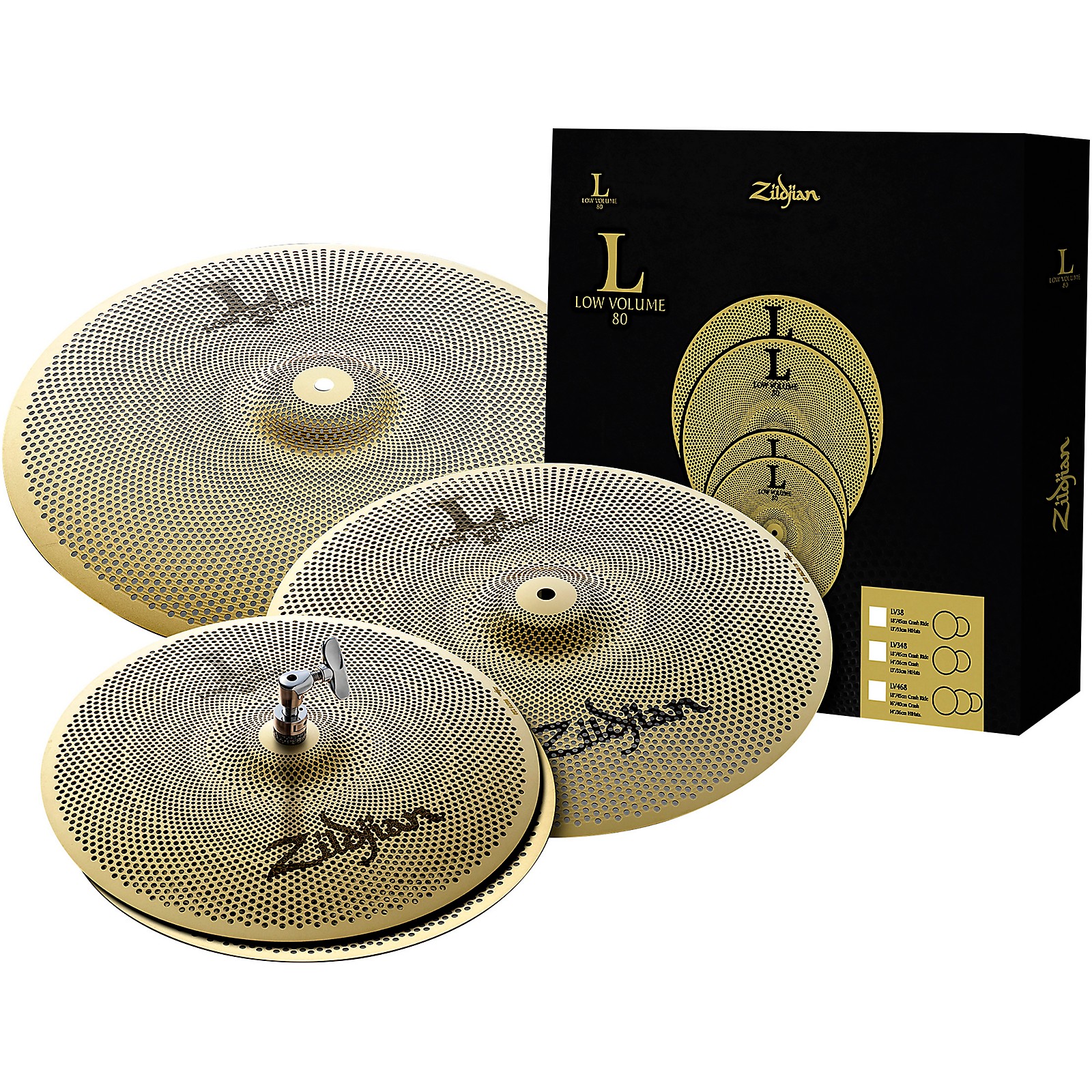 Zildjian L80 Series LV468 Low Volume Cymbal Pack | Music & Arts