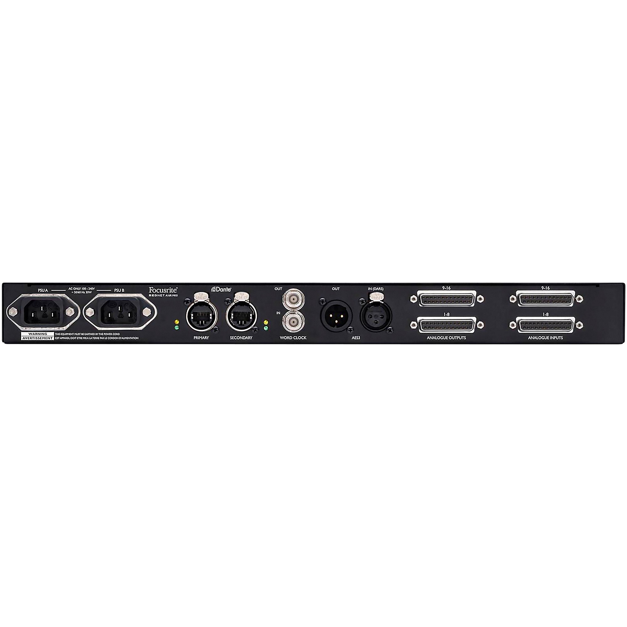 Focusrite RedNet A16R MkII 16-channel Bi-Directional Analog