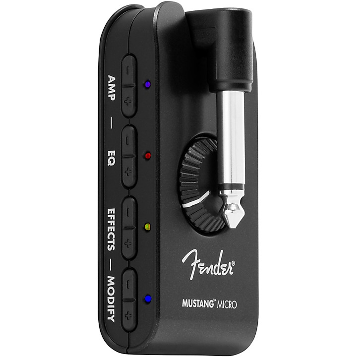 Fender 2311300000 Mustang Micro Guitar Modeling Rechargeable Headphone -  Black for sale online
