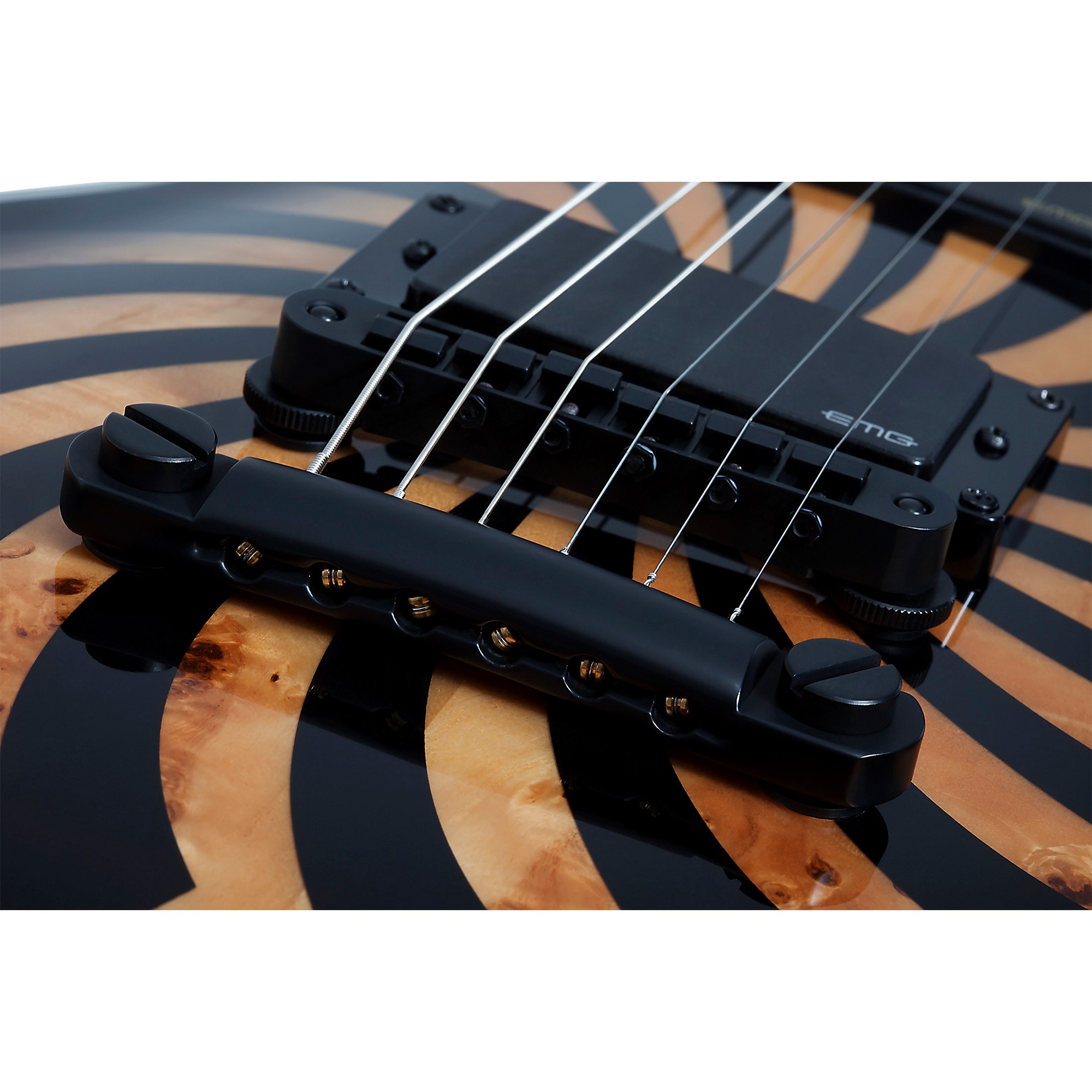 Wylde Audio Odin Grail 6-String Electric Guitar Orange With Black