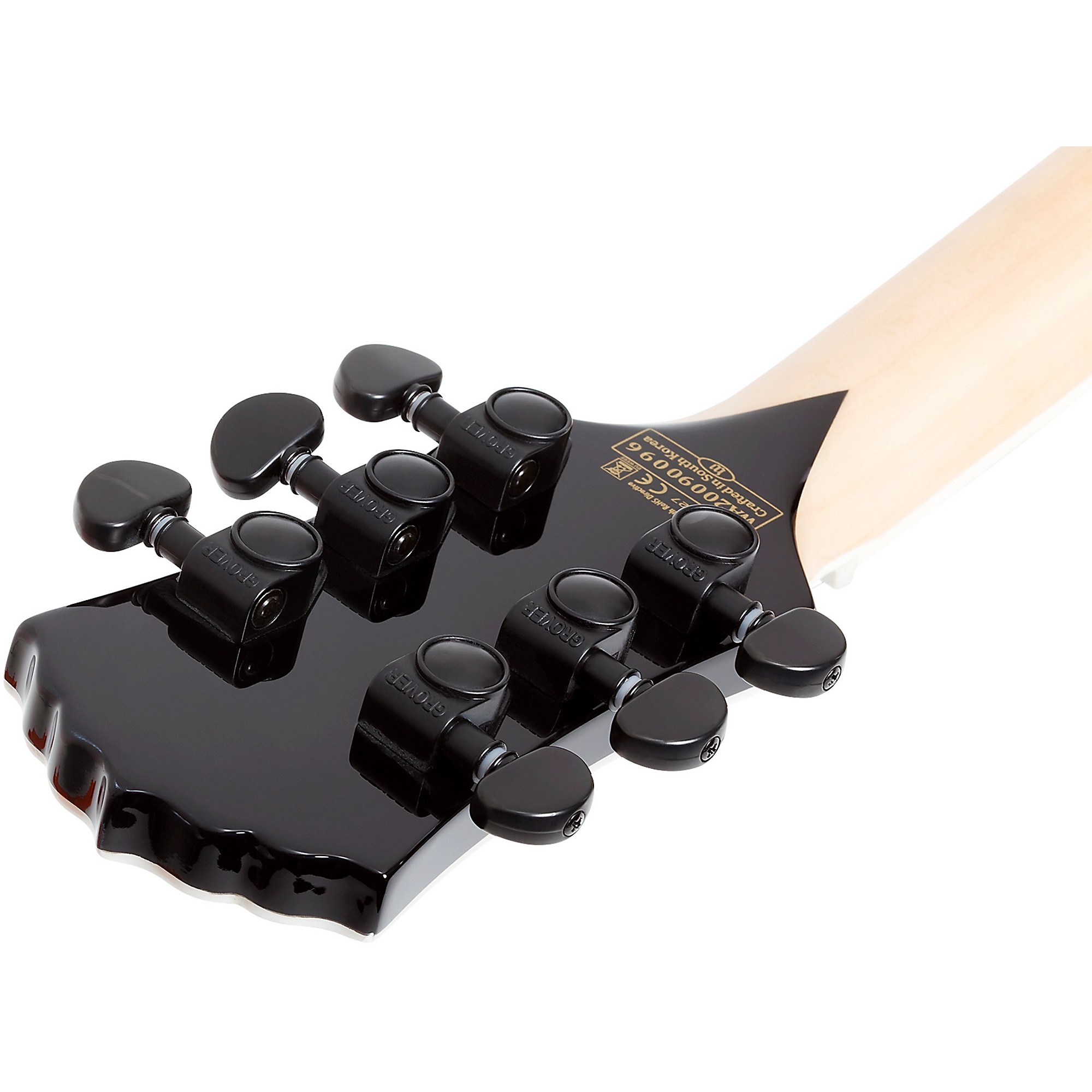 Wylde Audio Odin Grail 6-String Electric Guitar Orange With Black