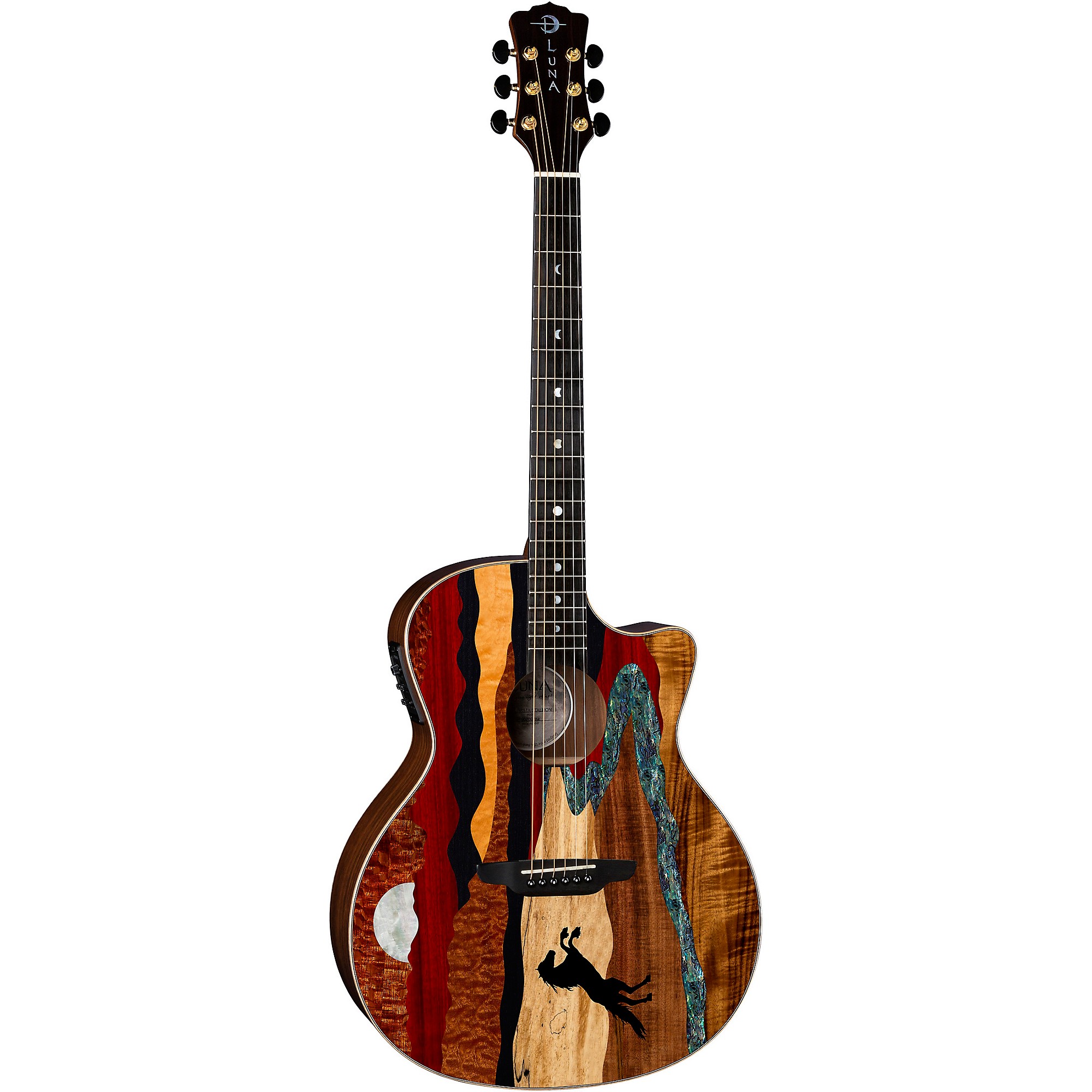 Luna Vista Stallion Acoustic-Electric Guitar With Case | Music & Arts