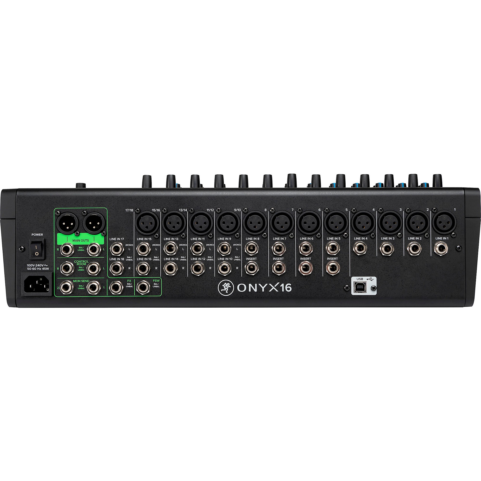 Mackie Onyx16 16-Channel Premium Analog Mixer With Multi-Track USB
