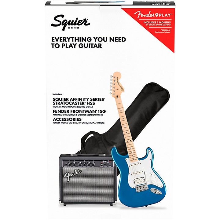 Squier Affinity Series Stratocaster HSS Electric Guitar Pack With