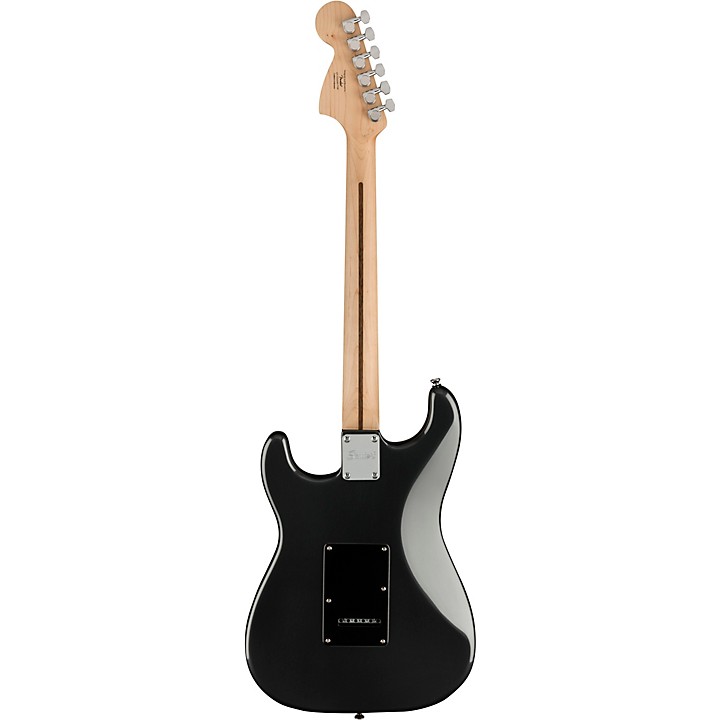 Squier Affinity Series Stratocaster HSS Electric Guitar Pack with Fender Frontman 15g Amp Charcoal Frost Metallic