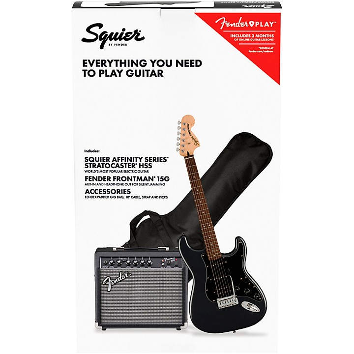 Squier Affinity Series Stratocaster HSS Electric Guitar Pack With 