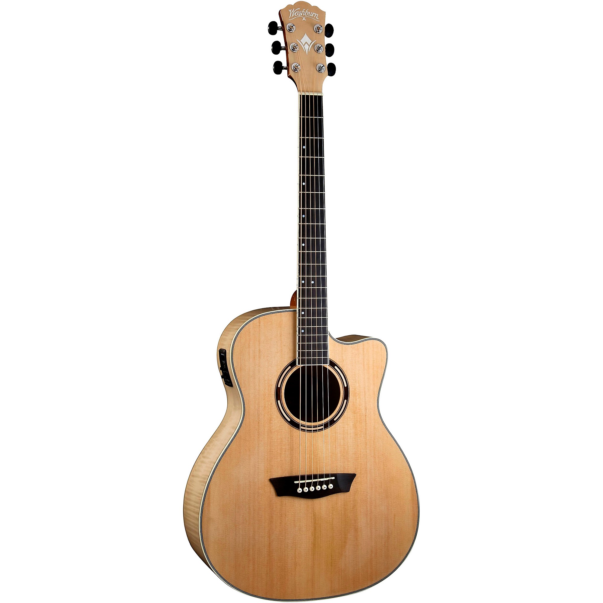 Washburn AG40CE Apprentice Series Grand Auditorium Cutaway