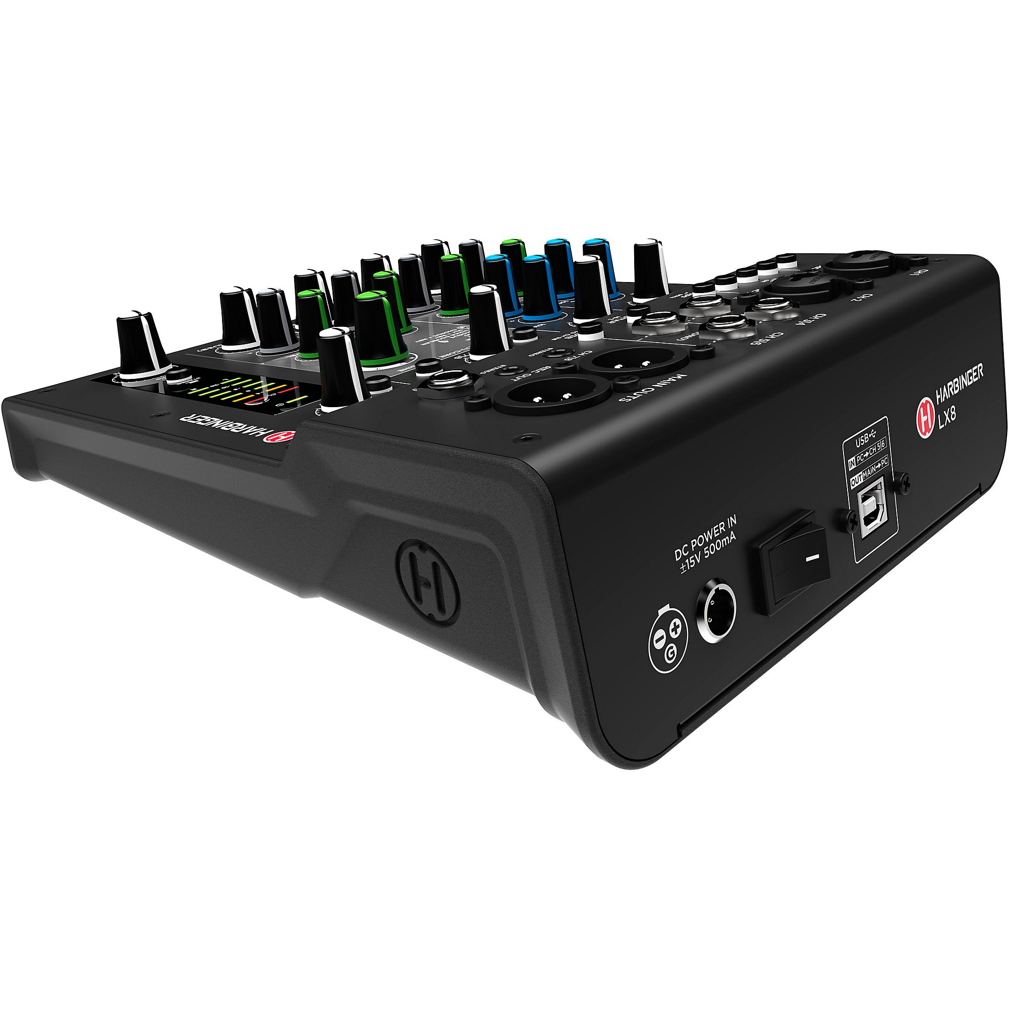 Harbinger LX8 8-Channel Analog Mixer With Bluetooth, FX and Harbinger LX8 8-Channel Analog Mixer With Bluetooth, FX and