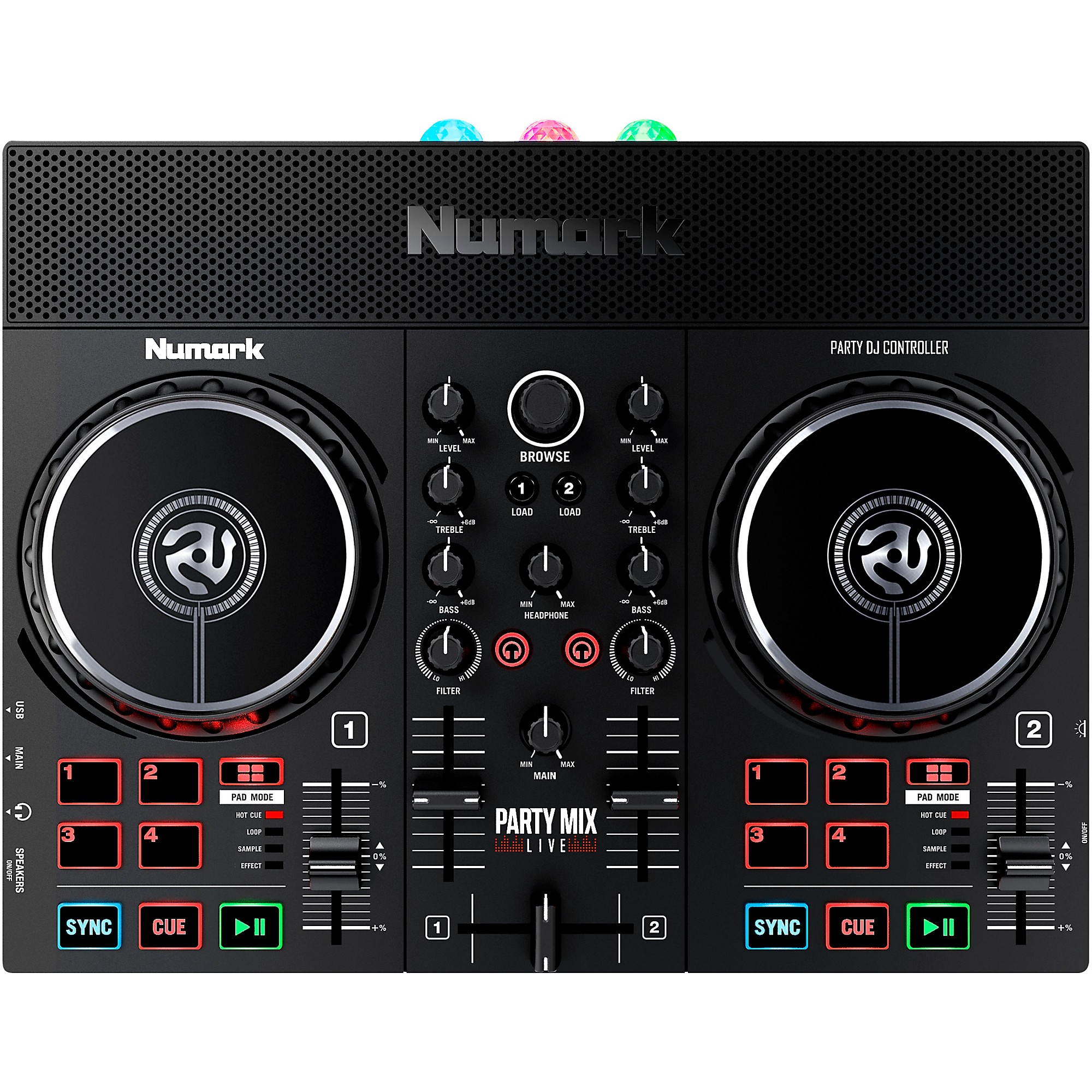 Numark Numark Party Mix Live With Built-In Light Show and Speakers