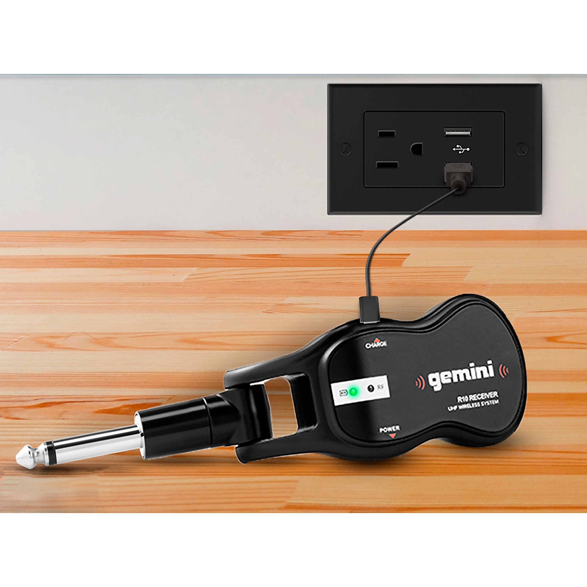 Gemini GMU-G100 UHF Wireless Guitar System 512-541.7MHz | Music & Arts