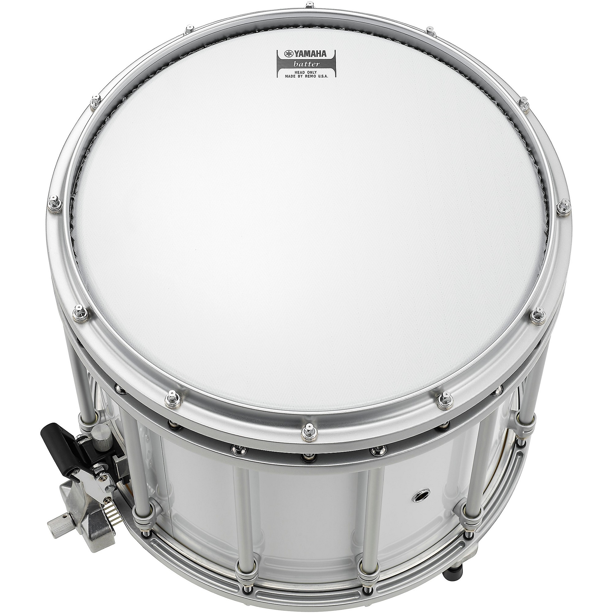 パーカッション・打楽器 RAV Drum F# In Sen Yamaha 9400 SFZ Marching Snare Drum 14 x 12 in. White