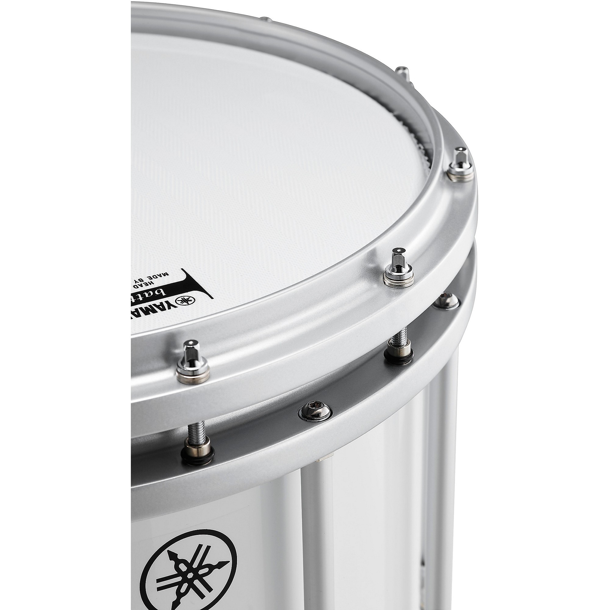 パーカッション・打楽器 RAV Drum F# In Sen Yamaha 9400 SFZ Marching Snare Drum 14 x 12 in. White