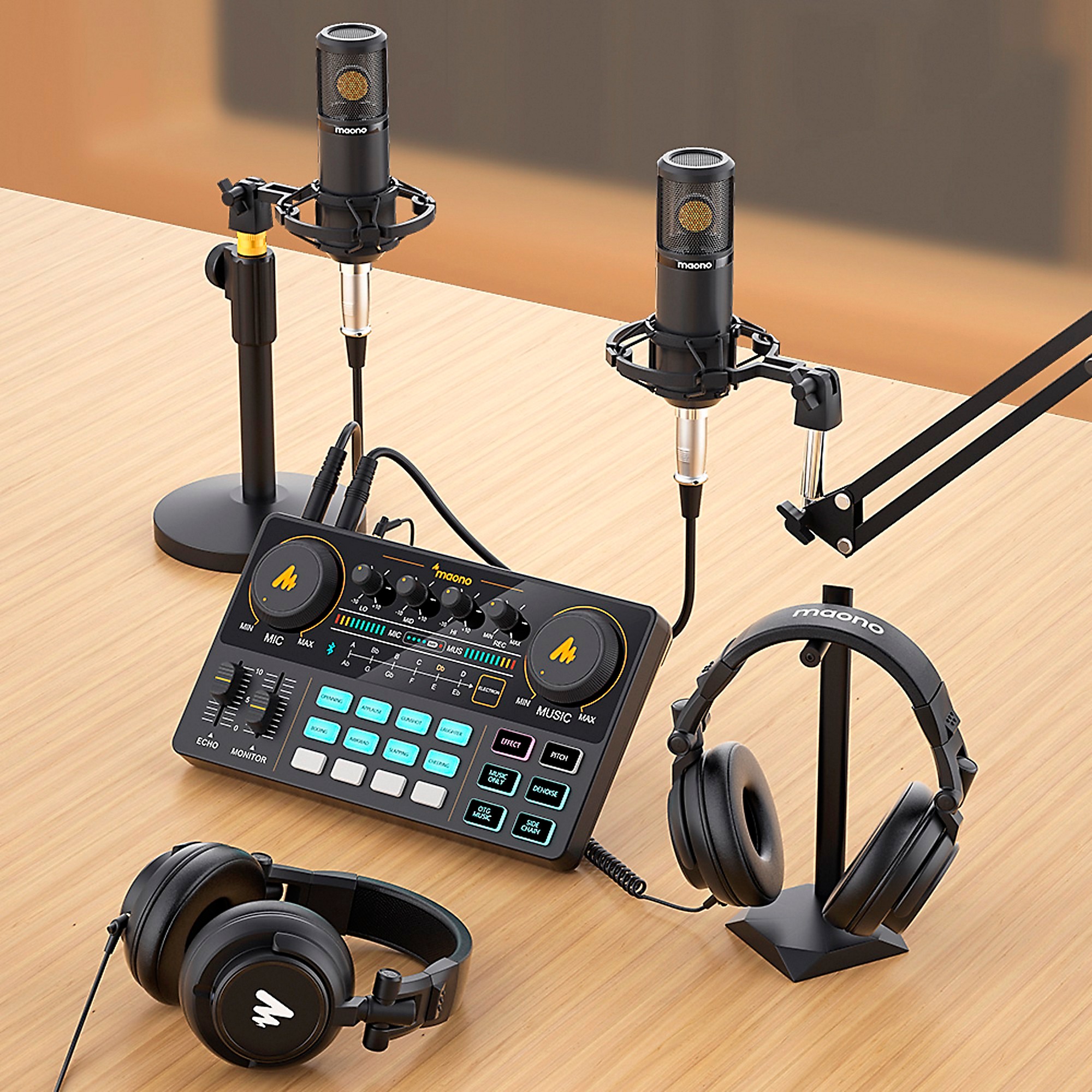 #美品プロフェッショナルオーディオイノベーションMAONOCASTER LITE Maonocaster Lite AM200 Podcast Equipment Bundle Sound Exceptional