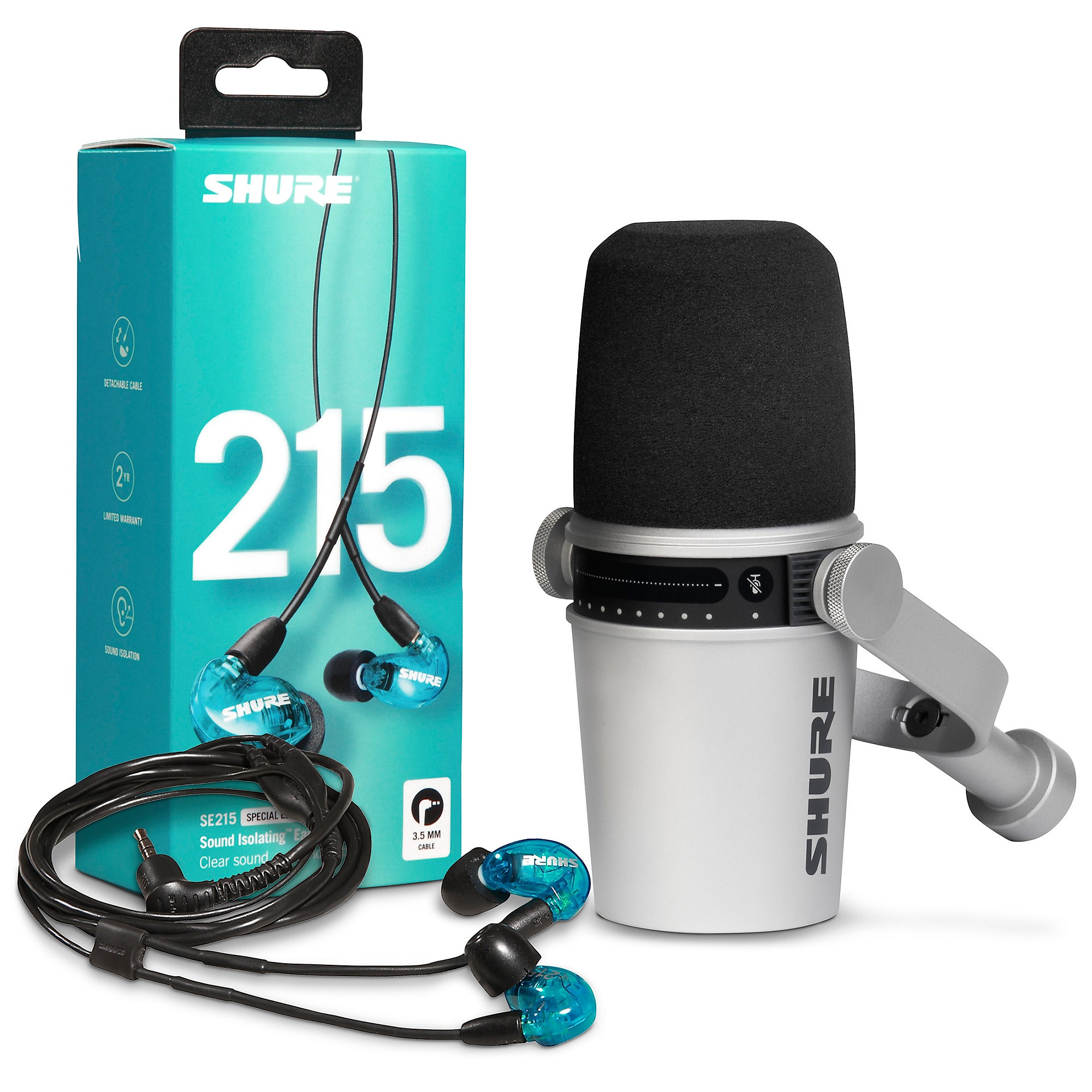 Shure se215 with discount mic