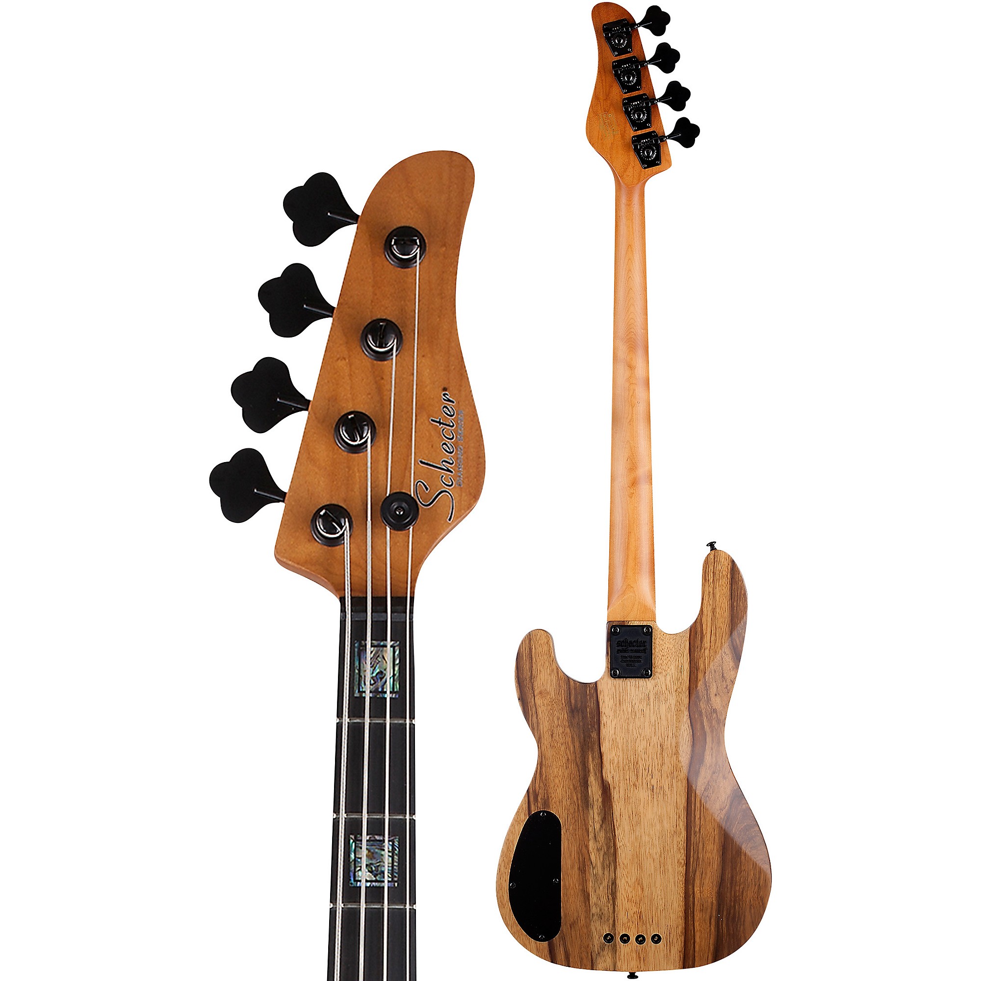 Schecter Guitar Research Model-T 4 Exotic Black Limba Electric