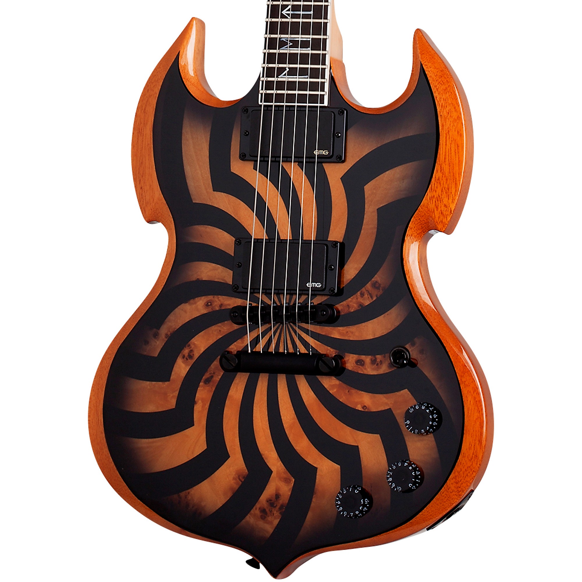 EP Bst TA.effects　MATT BLACK ESP LTD Josh Middleton JM-II Electric Guitar - Black Shadow