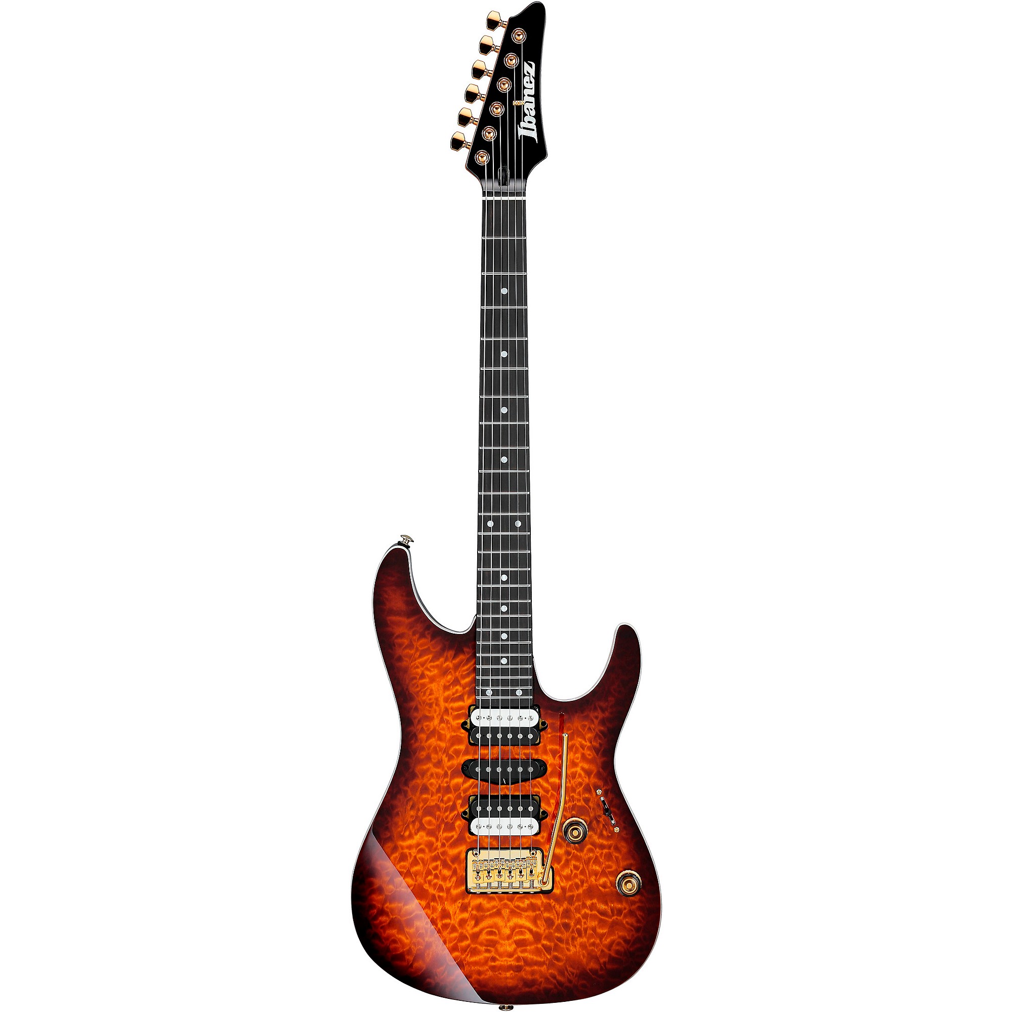 ギター Ibanez AZ premium AZ47P1QM Ibanez Premium AZ47P1QM Electric Guitar - Black Ice Burst