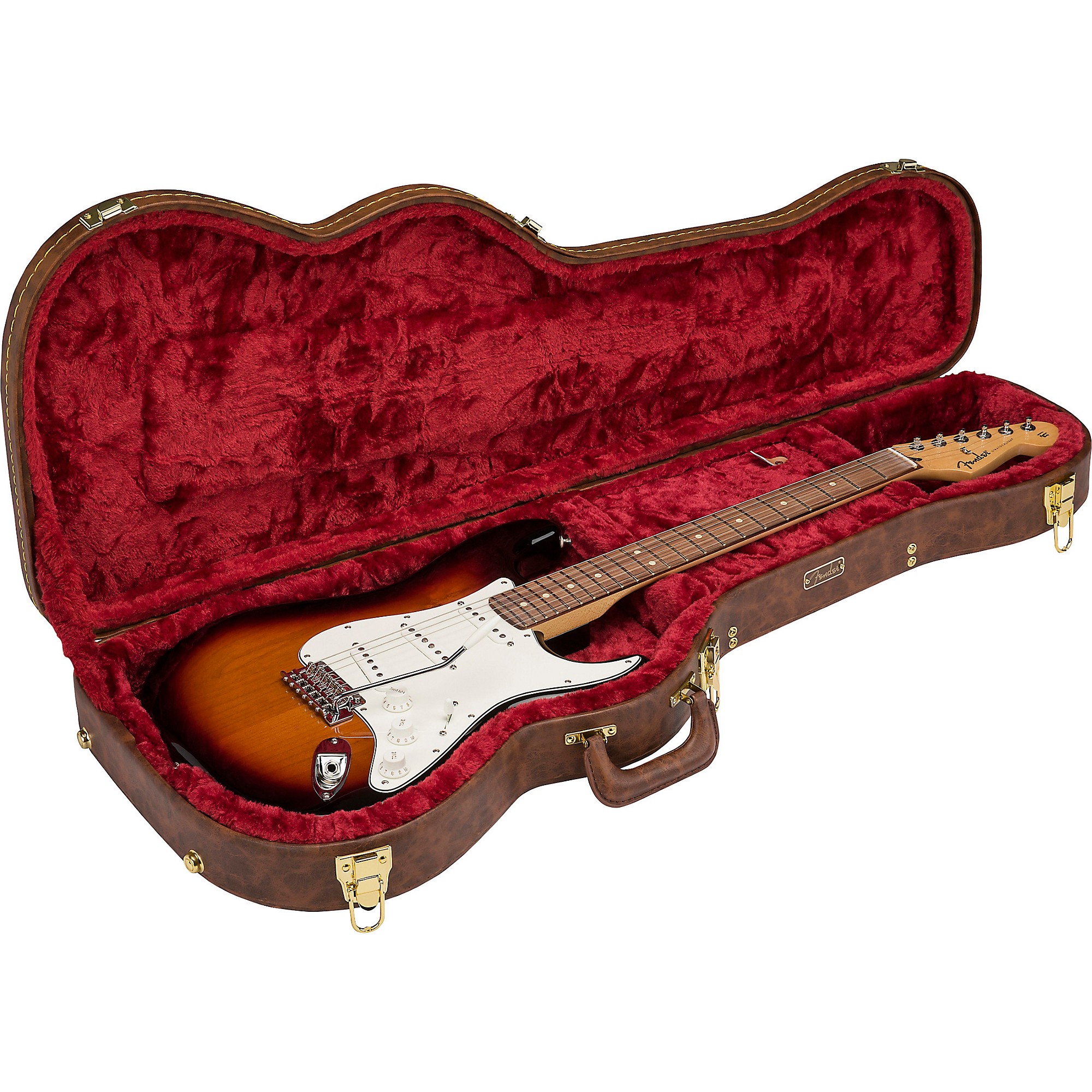 Fender Stratocaster/Telecaster Poodle Case Brown | Music & Arts