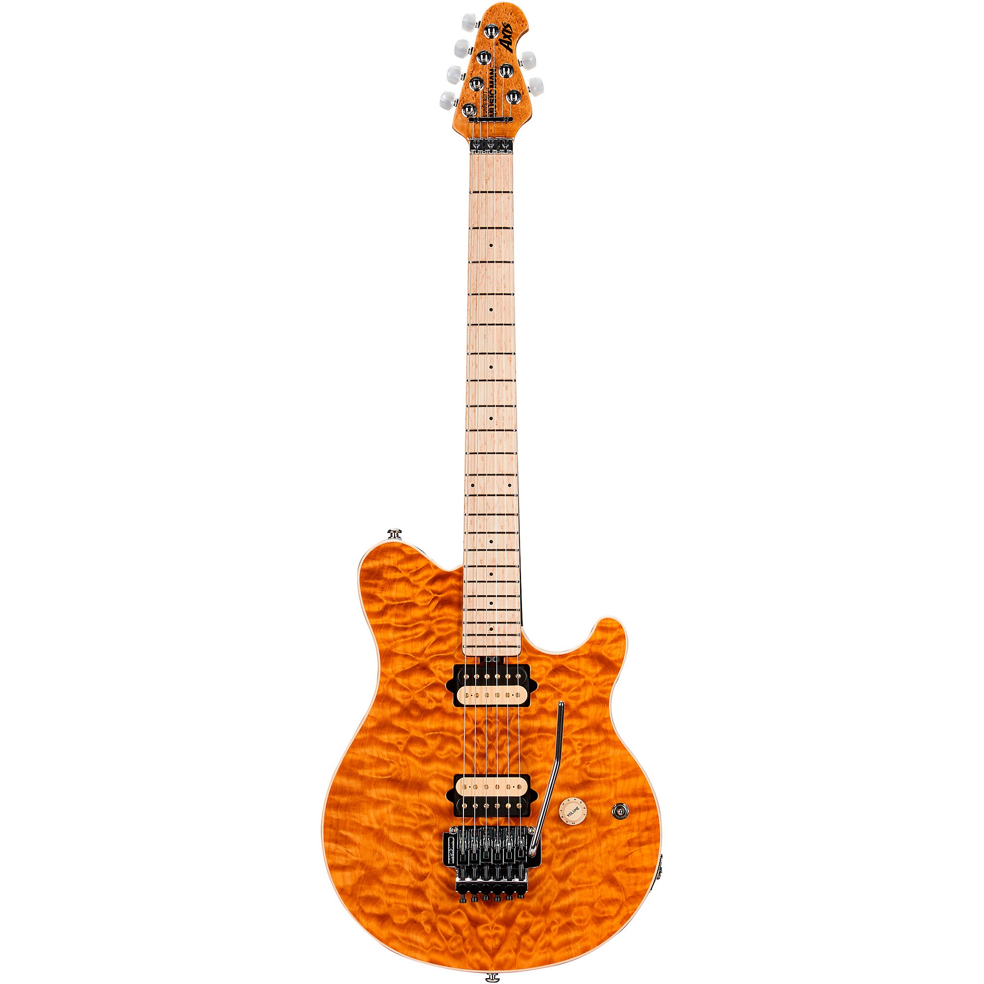 ギター ERNIE BALL Musicman AXIS EX Ernie Ball Music Man Axis EX Translucent Gold Quilt | Guitar