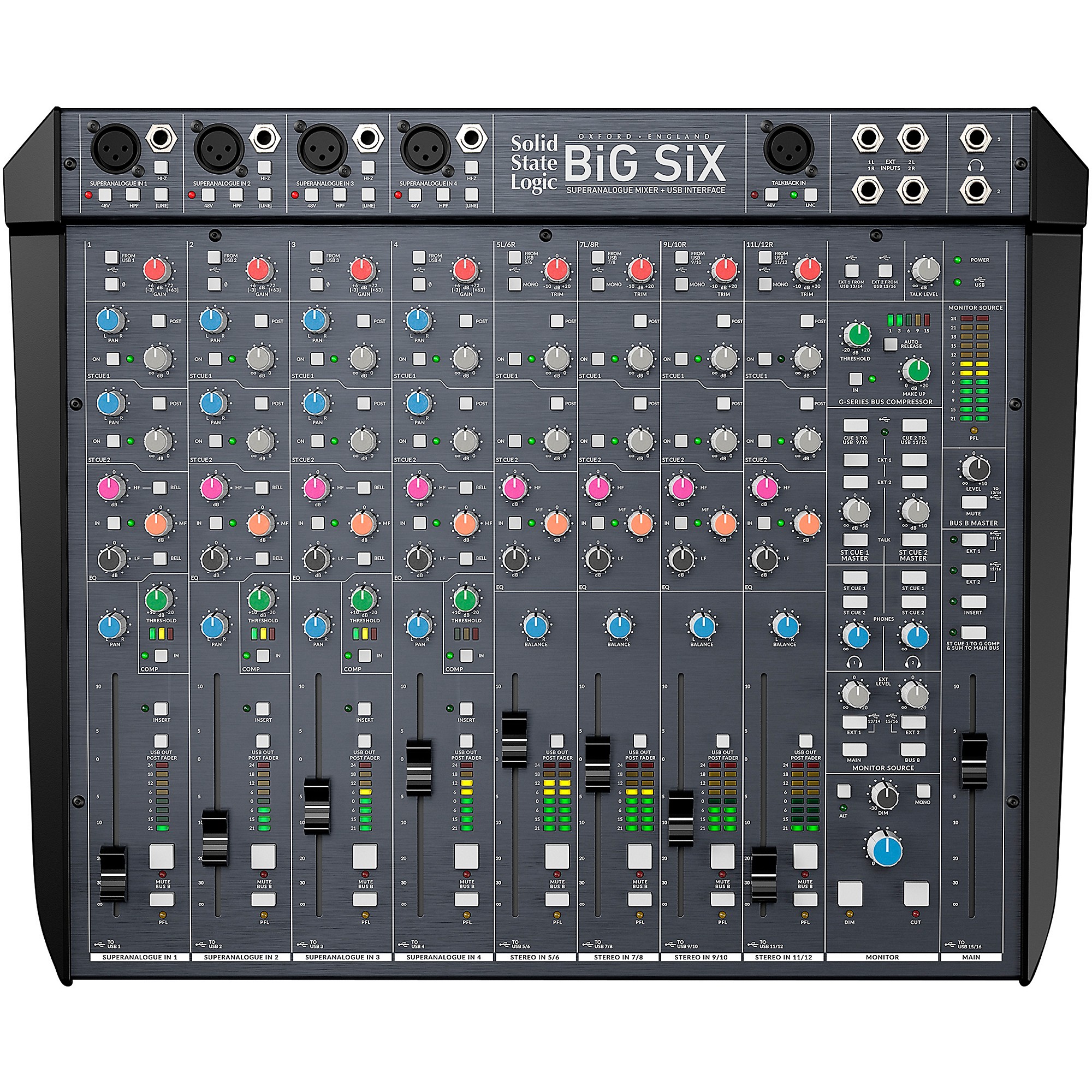 Lånte defekt mord Solid State Logic BiG SiX Professional Desktop Summing Mixer | Music & Arts