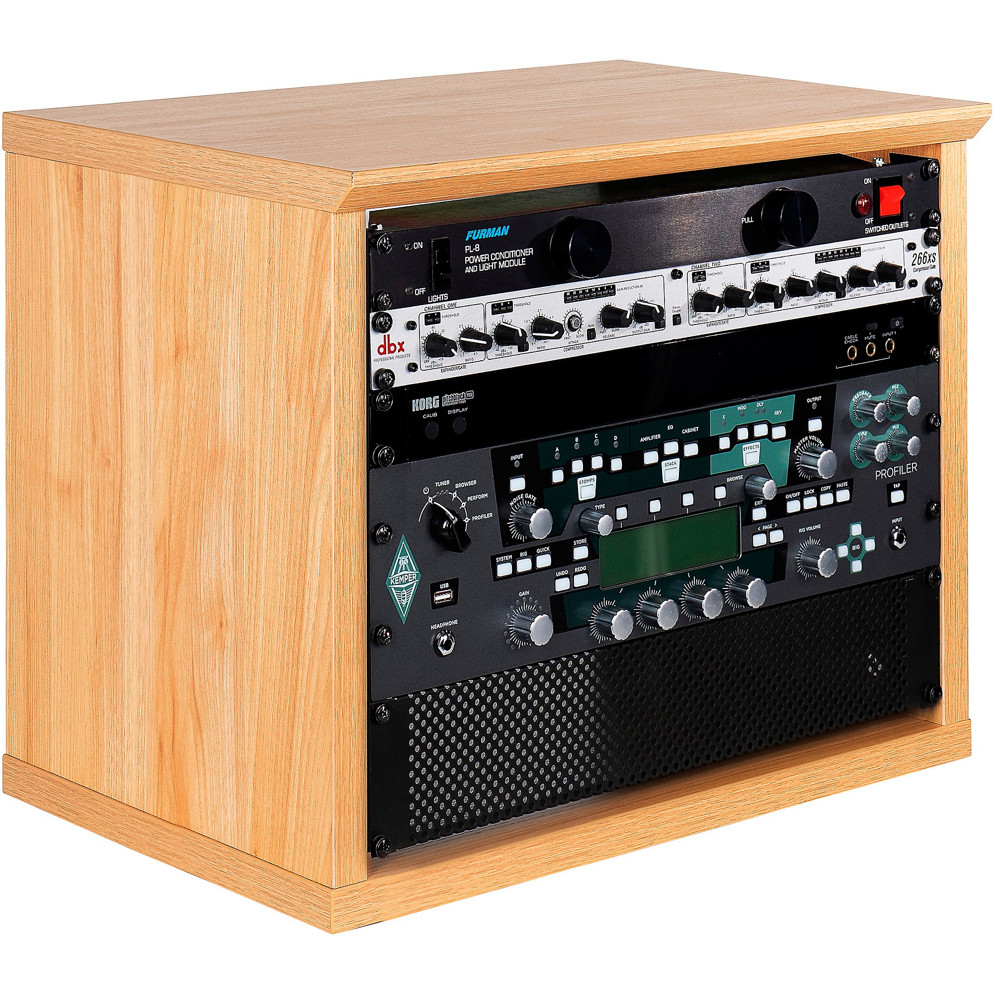 Gator Elite Series Furniture Desktop 8U Studio Rack | Music
