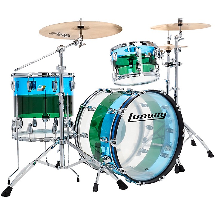 Ludwig vistalite store bass drum