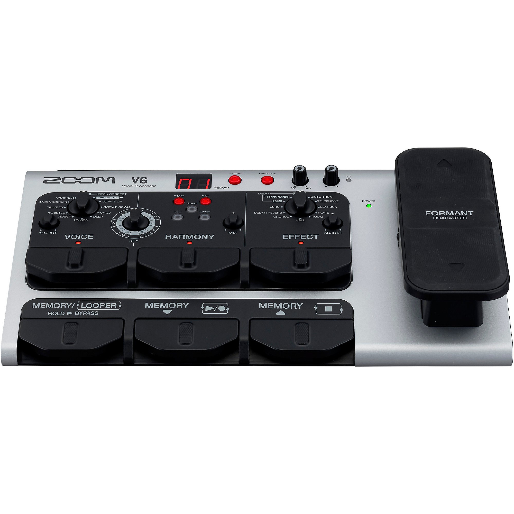 Amazon.com: Zoom V6-SP Vocal Processor, Vocal Effects Pedal
