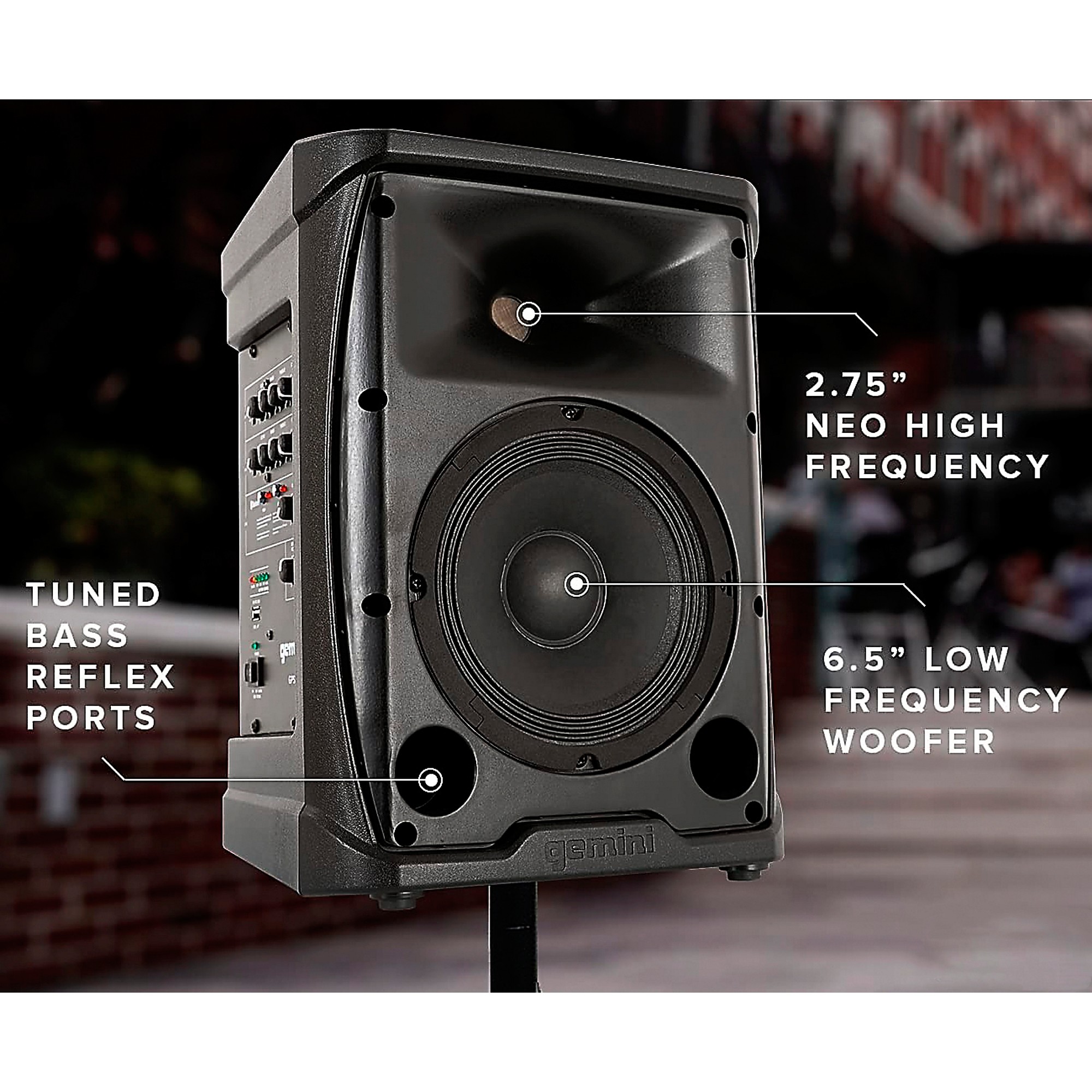 Gemini GPSS-650 Battery-Powered PA System | Music & Arts