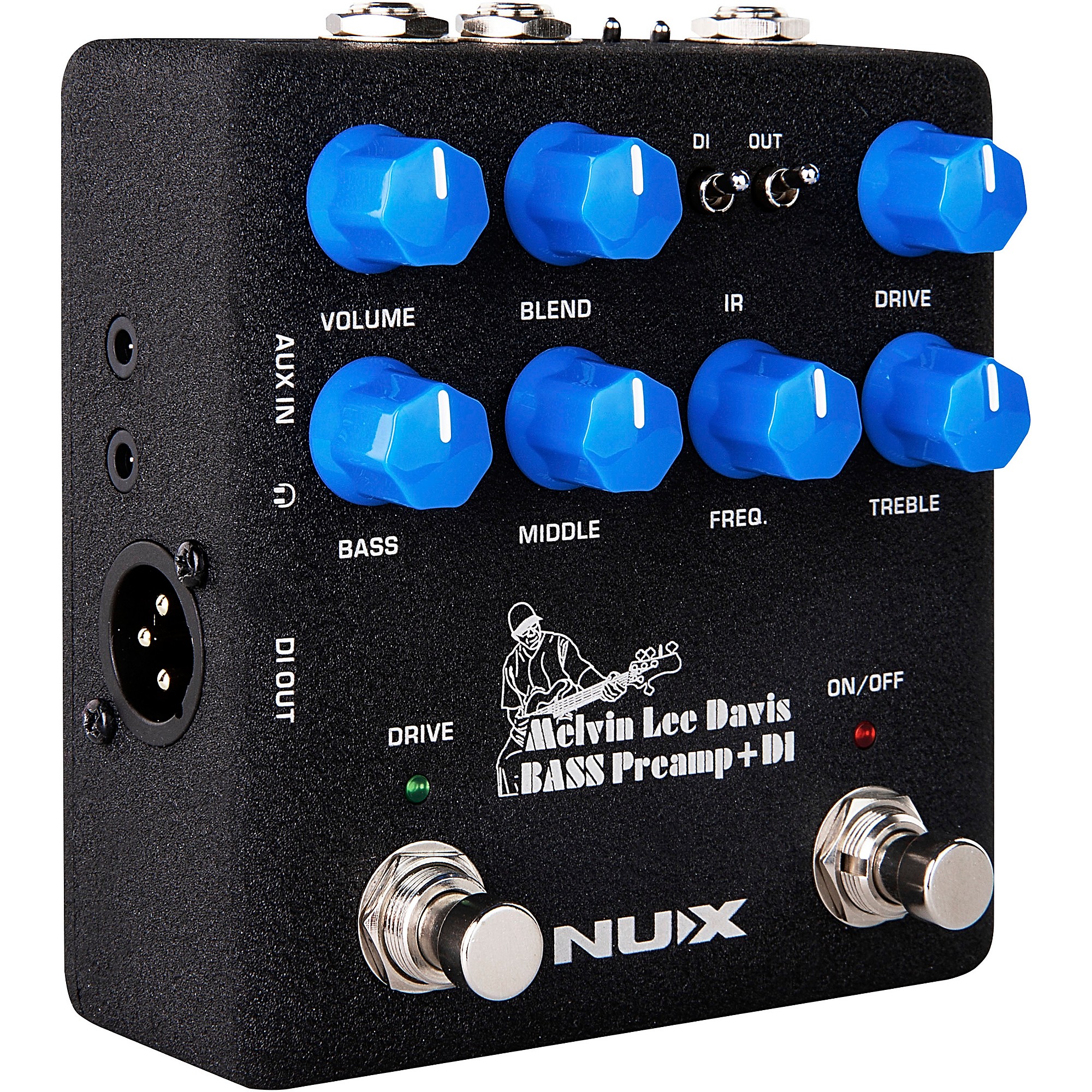 ベース NUX BASS Preamp + DI NUX Melvin Lee Davis Bass Preamp + DI Pedal | Music & Arts