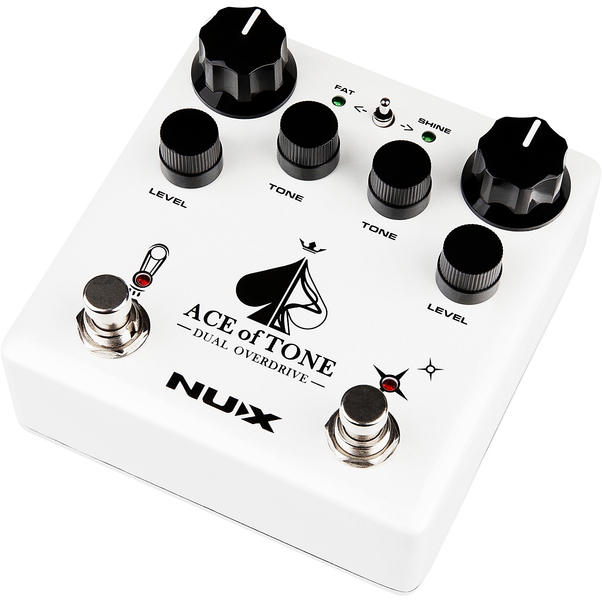 NUX Ace of Tone Dual Overdrive Effects Pedal | Music & Arts