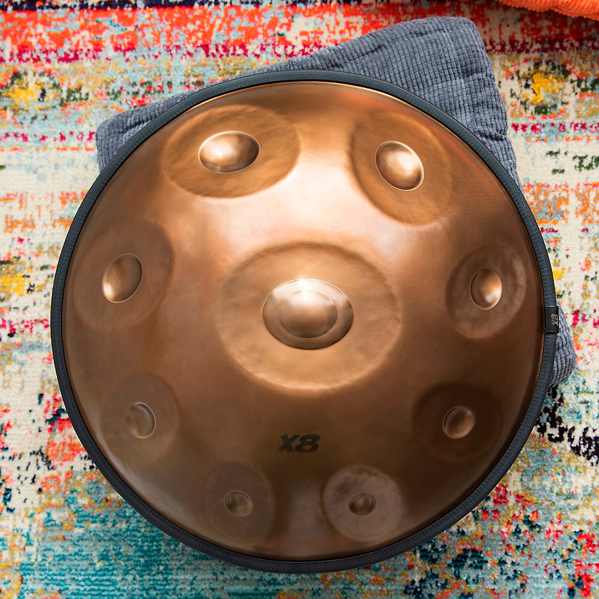 X8 Drums Gold Series F Low Pygmy Handpan With Bag | Music & Arts